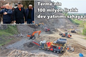 Terme'de Çarklar Üretim İçin Dönüyor